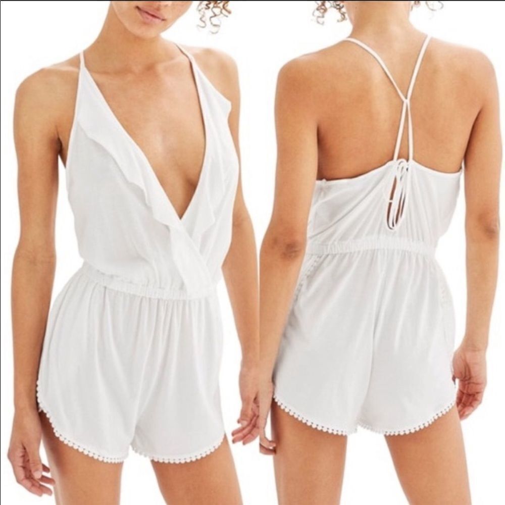 ✨ TOPSHOP
Jersey Wrap Cover-Up Romper✨